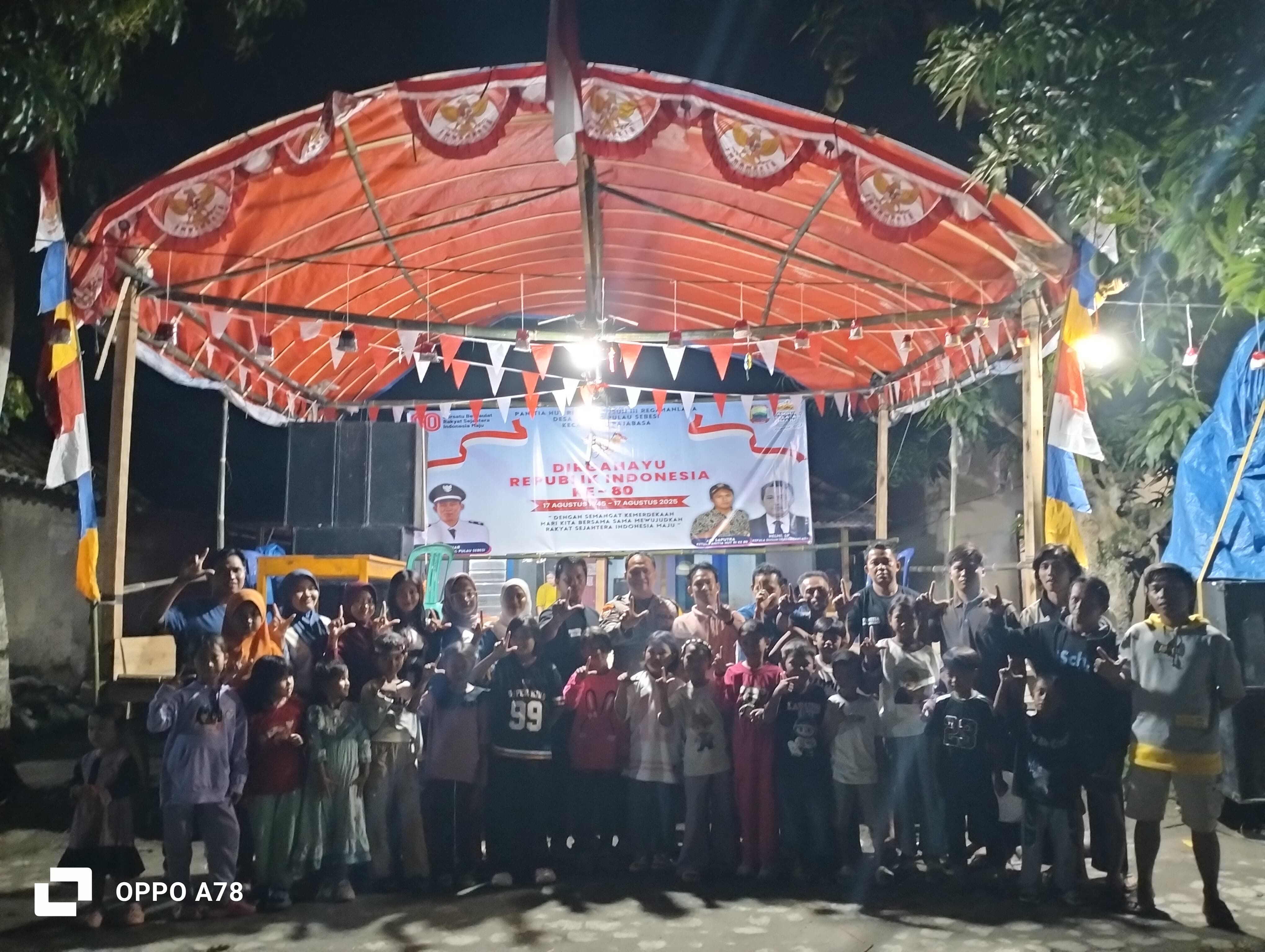Bhabinkamtibmas Polsek Kalianda Lomba Antar Dusun di Pulau Sebesi