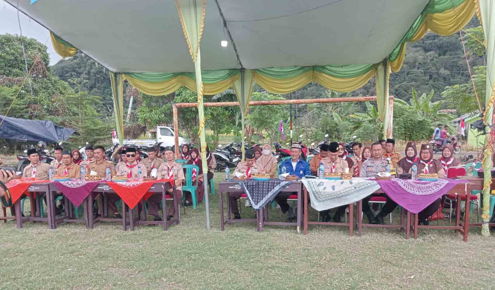 Aiptu Wawan S  Hadiri Pembukaan Perkemahan Ranting Rajabasa