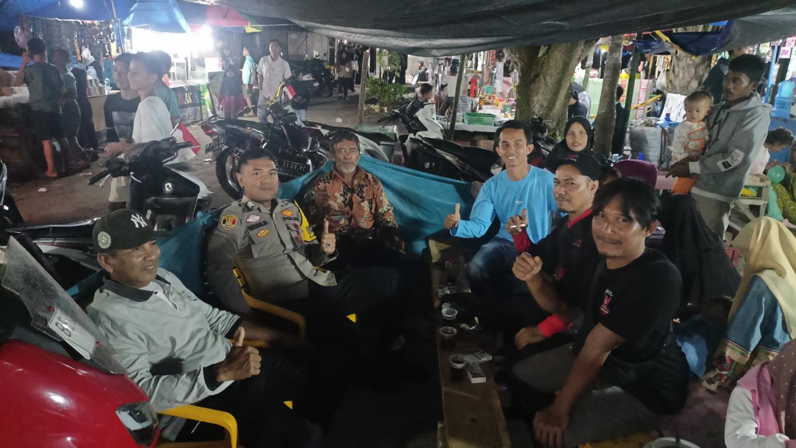Bhabinkamtibmas Polsek Penengahan  perkemahan Pramuka Kwartir Ranting Ketapang.