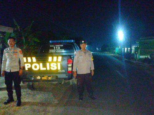 Patroli Malam Polsek Candipuro Cegah C3, Situasi Kamtibmas Terpantau Kondusif