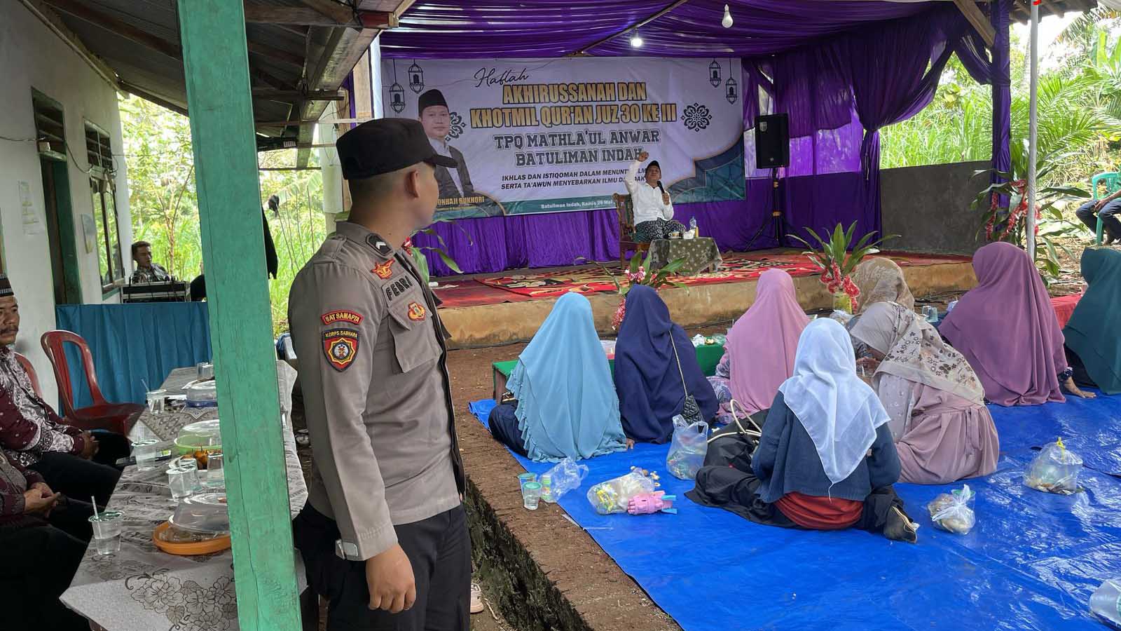 Pengajian Akhirussanah dan Khotmil Qur’an TPQ Mathla’ul Anwar Batuliman Indah