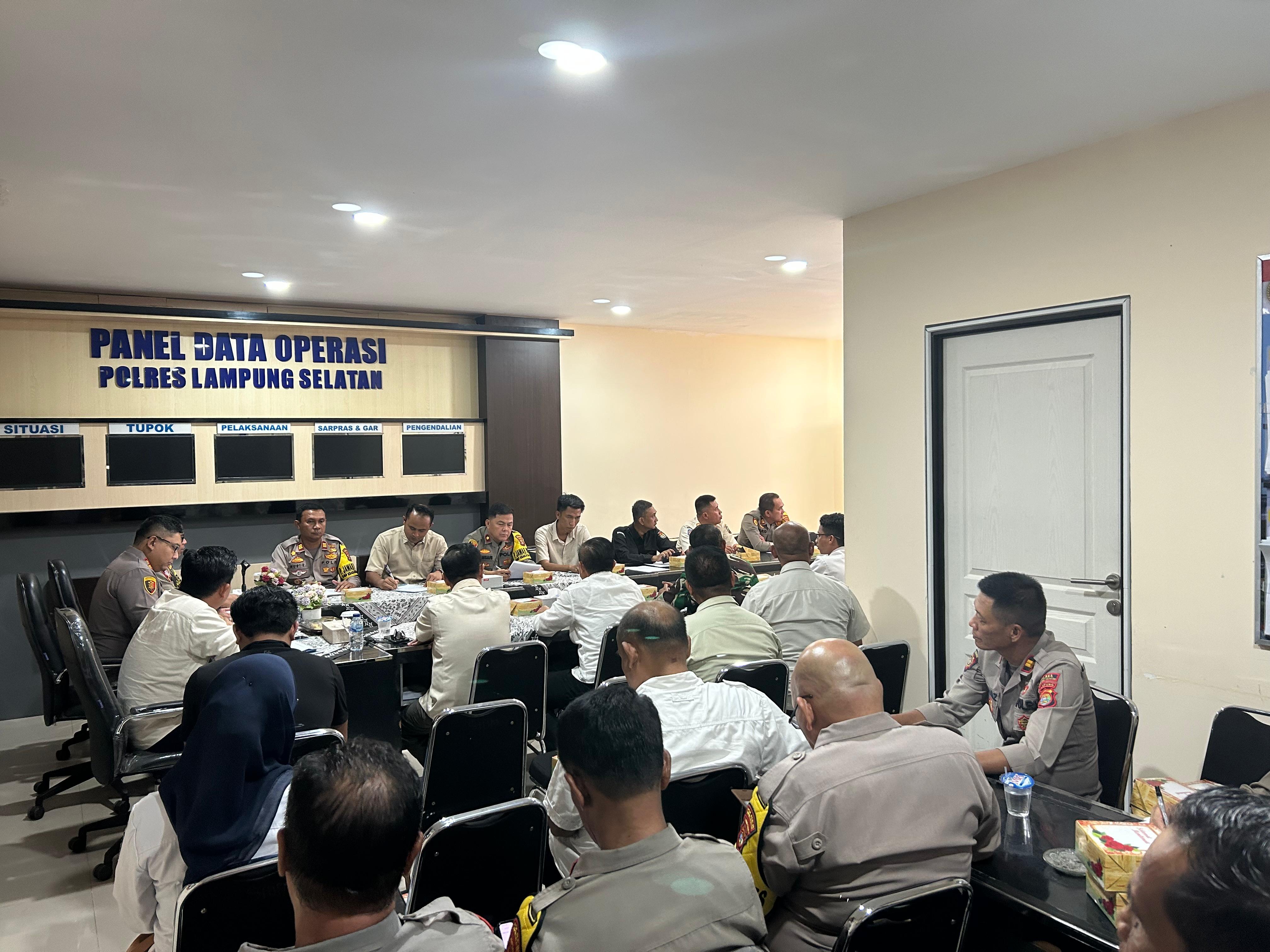 Rapat Koordinasi persiapan pengamanan tahap distribusi logistik